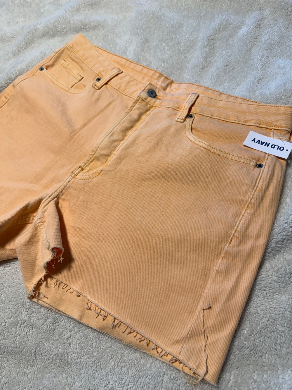 NWT Old Navy Orange Denim Shorts